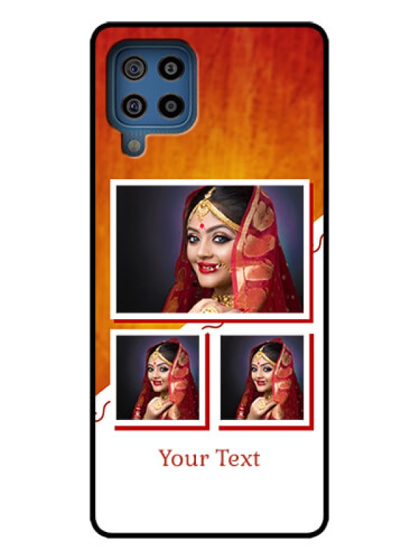 Custom Galaxy F22 Custom Metal Phone Case - Wedding Memories Design