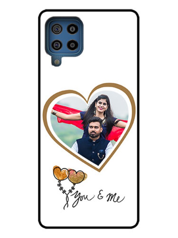 Custom Galaxy F22 Custom Metal Phone Case - You and Me Design
