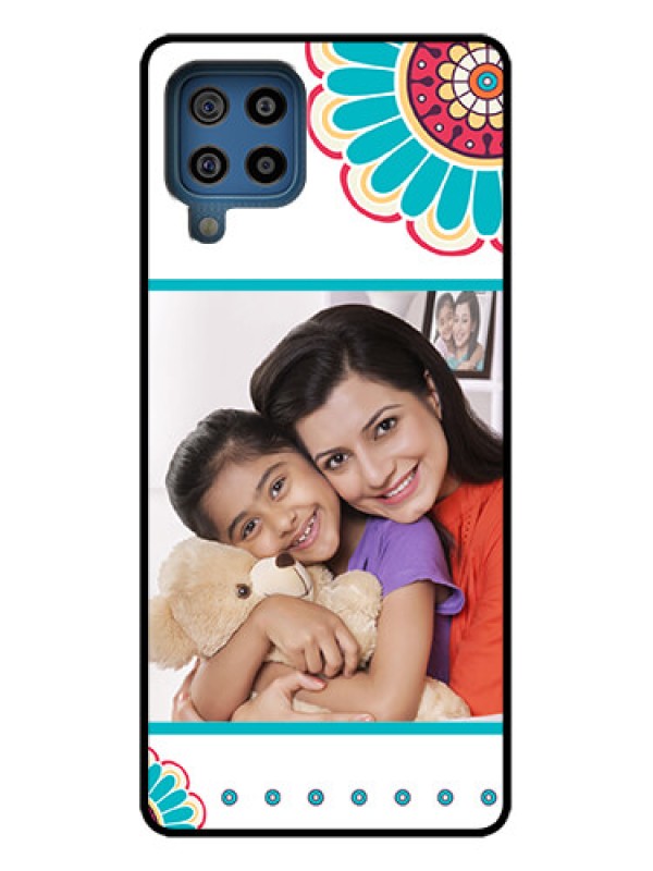 Custom Galaxy F22 Custom Metal Phone Case - Flower Design