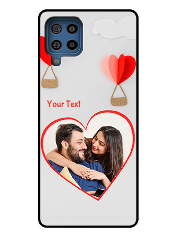 Custom Galaxy F22 Custom Metal Phone Case - Parachute Love Design