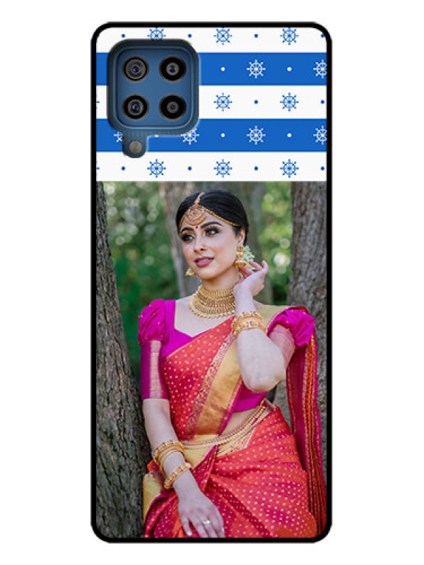 Custom Galaxy F22 Custom Metal Phone Case - Snow Pattern Design