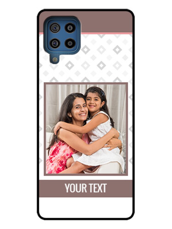 Custom Galaxy F22 Custom Metal Phone Case - Simple Diamond Design