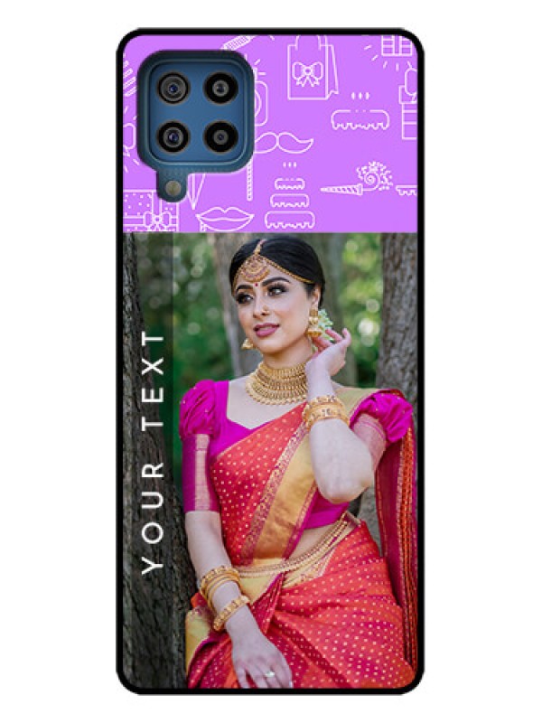 Custom Galaxy F22 Custom Metal Phone Case - Birthday Icons Design