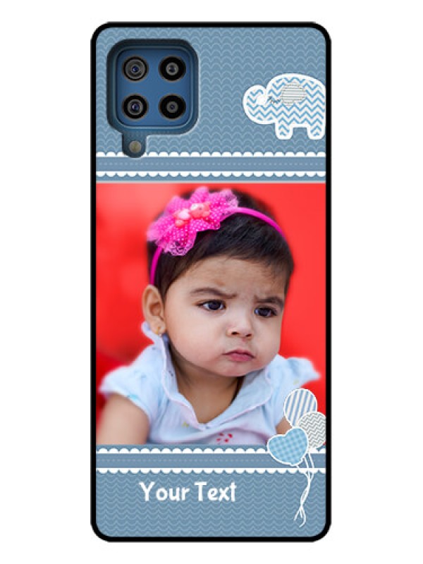 Custom Galaxy F22 Custom Metal Phone Case - With Kids Pattern Design
