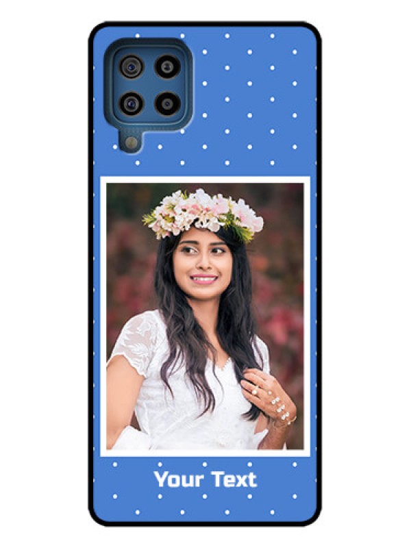 Custom Galaxy F22 Custom Metal Phone Case - Polka Dots Design