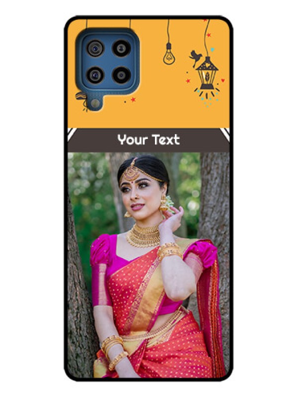 Custom Galaxy F22 Custom Metal Phone Case - With Family Picture And Icons