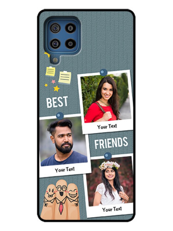 Custom Galaxy F22 Custom Metal Phone Case - Sticky Frames And Friendship Design