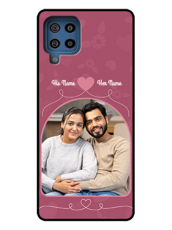 Custom Galaxy F22 Custom Metal Phone Case - Love Floral Design