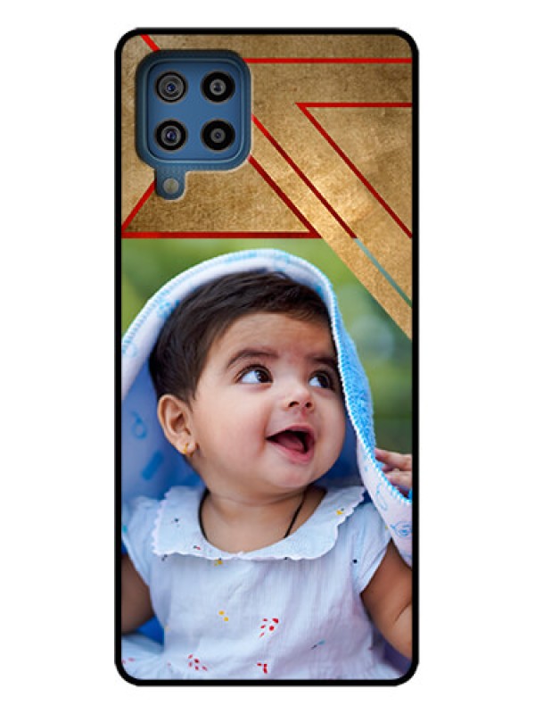 Custom Galaxy F22 Custom Metal Phone Case - Gradient Abstract Texture Design