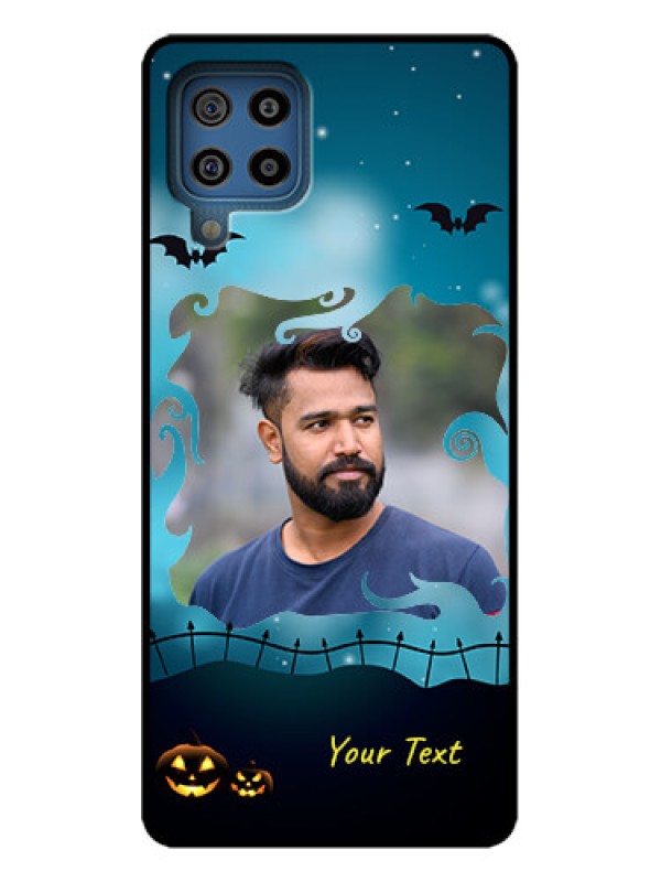 Custom Galaxy F22 Custom Metal Phone Case - Halloween Frame Design