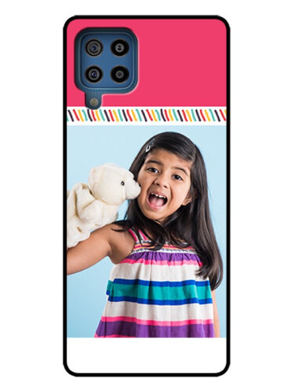 Custom Galaxy F22 Custom Metal Phone Case - Line Art Design