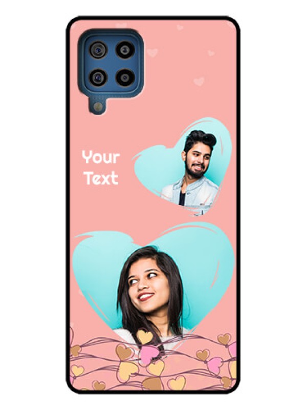 Custom Galaxy F22 Custom Metal Phone Case - Love Doodle Design