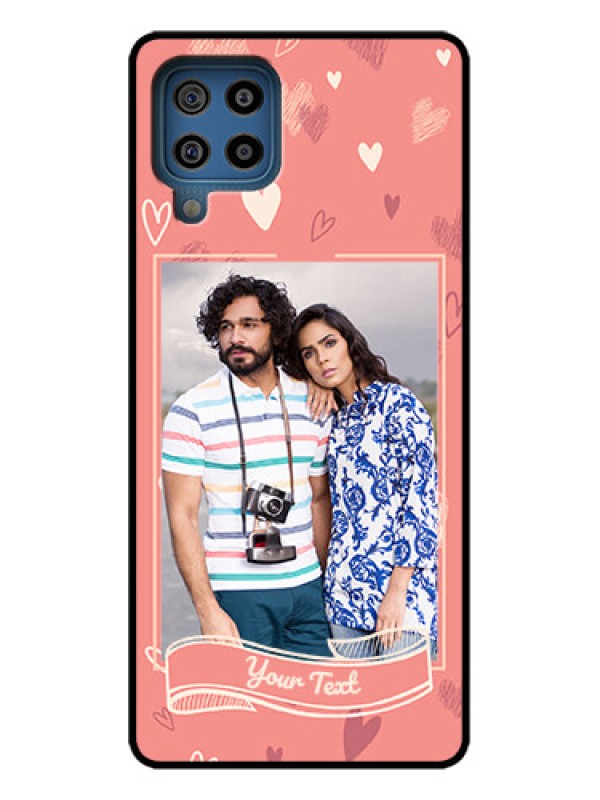 Custom Galaxy F22 Custom Metal Phone Case - Love Doodle Art Design