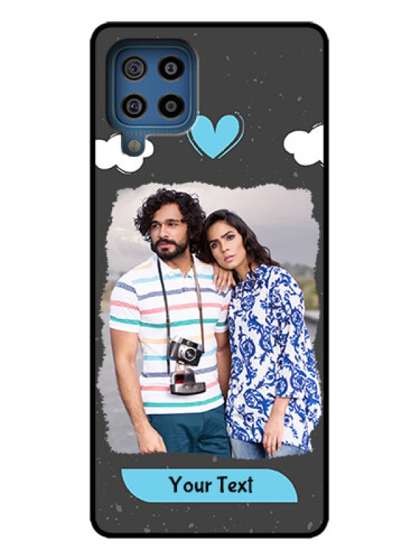 Custom Galaxy F22 Custom Metal Phone Case - Splashes With Love Doodles Design