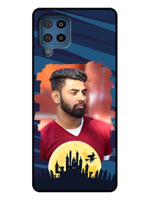 Custom Galaxy F22 Custom Metal Phone Case - Halloween Witch Design