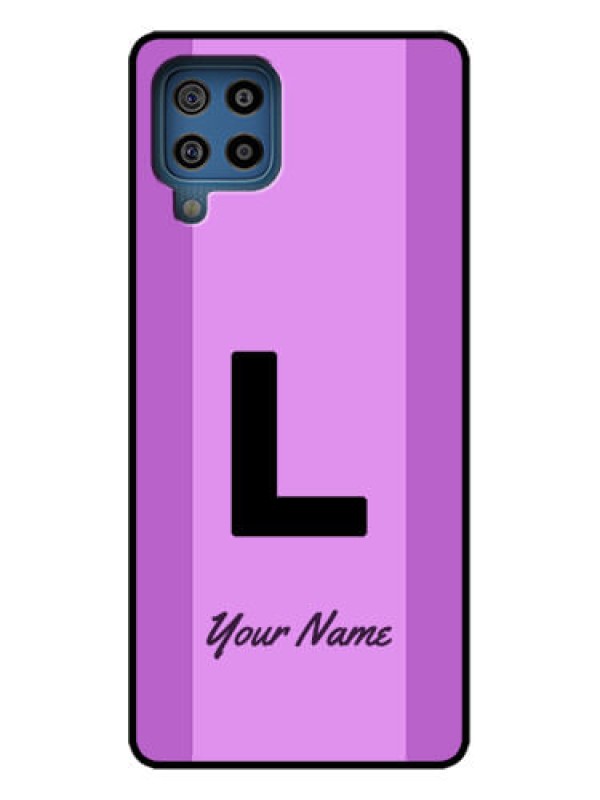 Custom Galaxy F22 Custom Metal Phone Case - Tricolor Custom Text Design