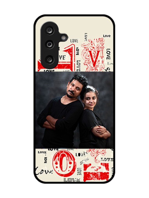 Custom Samsung Galaxy F36 5G Custom Metal Phone Case - Trendy Love Design Case