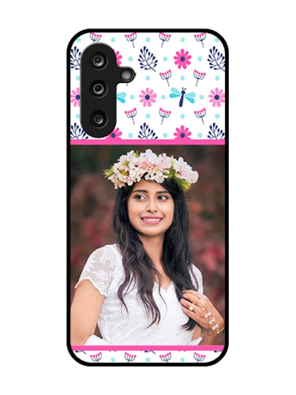 Custom Samsung Galaxy F36 5G Custom Metal Phone Case - Colorful Flower Design