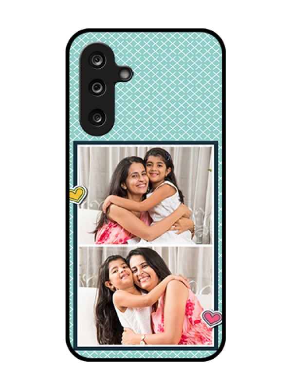 Custom Samsung Galaxy F36 5G Custom Metal Phone Case - 2 Image Holder With Pattern Design