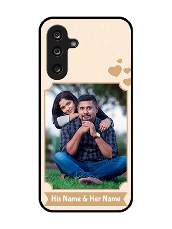 Custom Samsung Galaxy F36 5G Custom Metal Phone Case - With Confetti Love Design