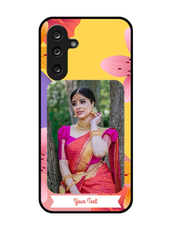 Custom Samsung Galaxy F36 5G Custom Metal Phone Case - 3 Image With Vintage Floral Design