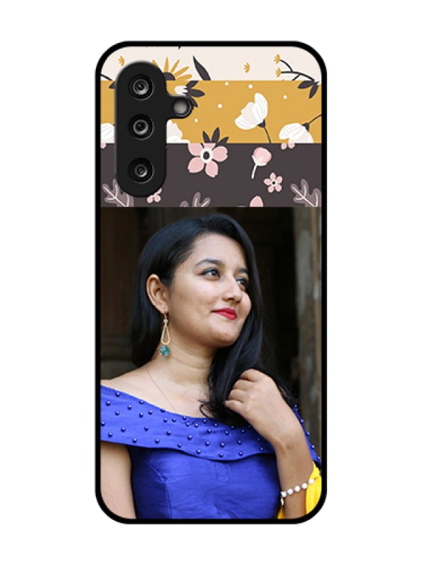 Custom Samsung Galaxy F36 5G Custom Metal Phone Case - Stylish Floral Design