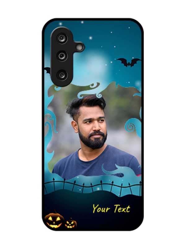 Custom Samsung Galaxy F36 5G Custom Metal Phone Case - Halloween Frame Design