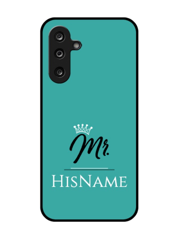 Custom Samsung Galaxy F36 5G Custom Metal Phone Case - Mr With Name Design