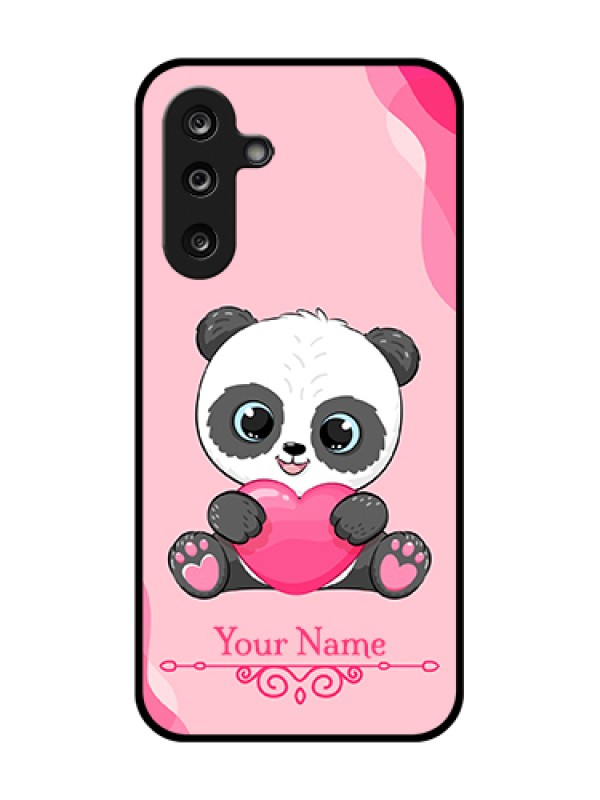 Custom Samsung Galaxy F36 5G Custom Metal Phone Case - Cute Panda Design