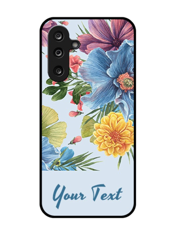 Custom Samsung Galaxy F36 5G Custom Metal Phone Case - Stunning Watercolored Flowers Painting Design