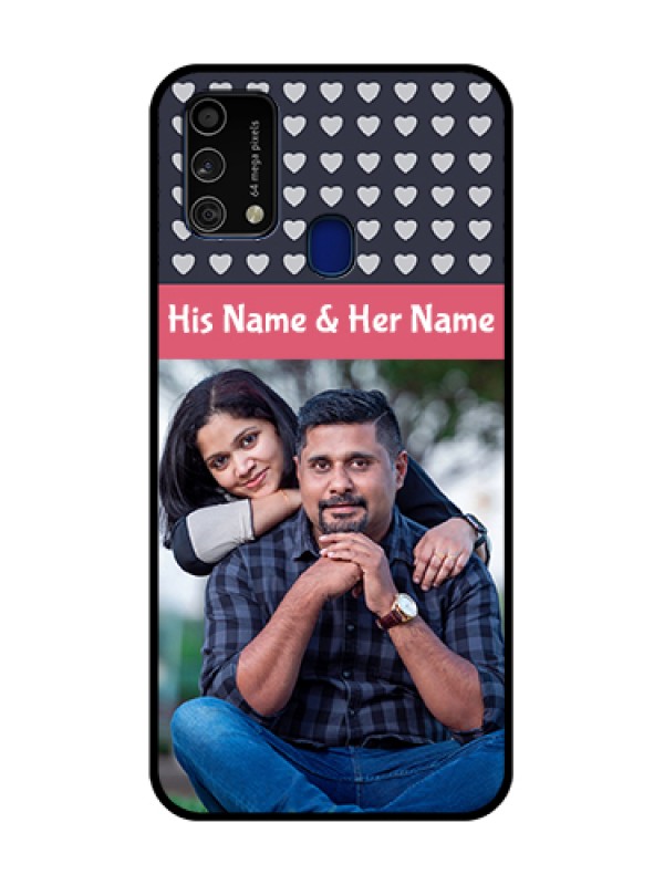 Custom Galaxy F41 Custom Metal Phone Case - Love Symbols Design