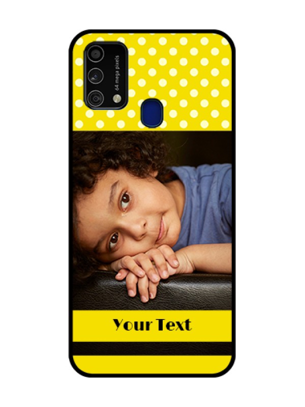 Custom Galaxy F41 Custom Metal Phone Case - Bright Yellow Case Design