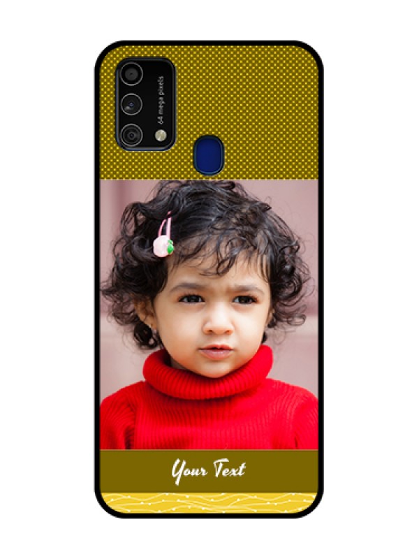 Custom Galaxy F41 Custom Metal Phone Case - Simple Green Color Design