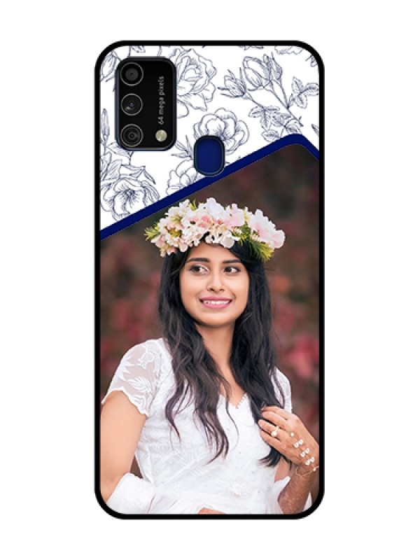 Custom Galaxy F41 Custom Metal Phone Case - Classy Floral Design