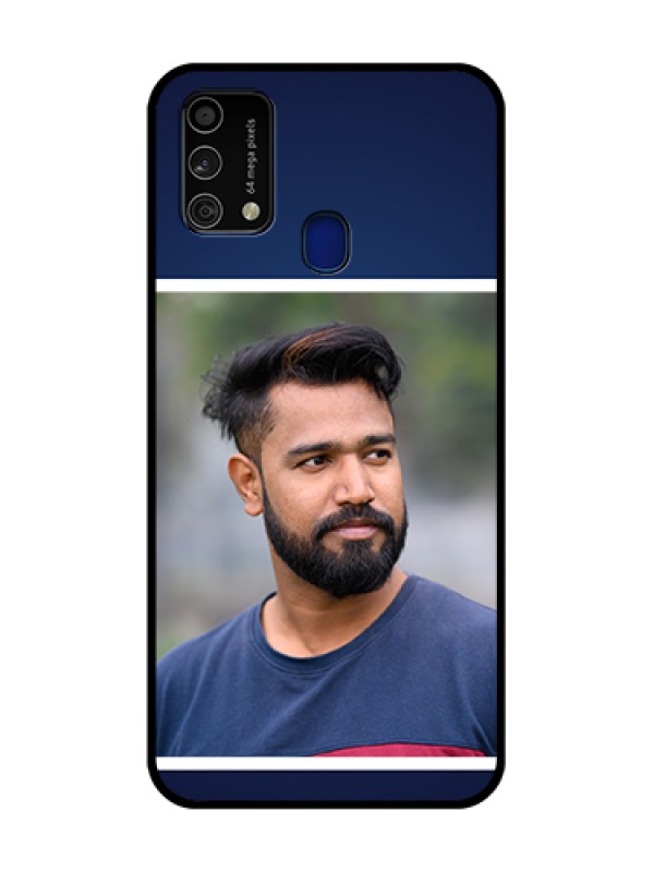 Custom Galaxy F41 Custom Metal Phone Case - Simple Royal Blue Design