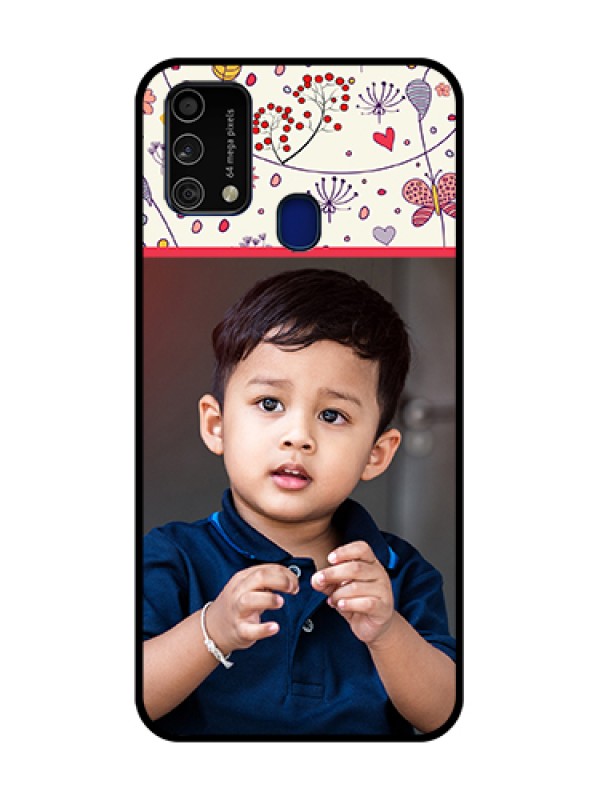 Custom Galaxy F41 Custom Metal Phone Case - Premium Floral Design