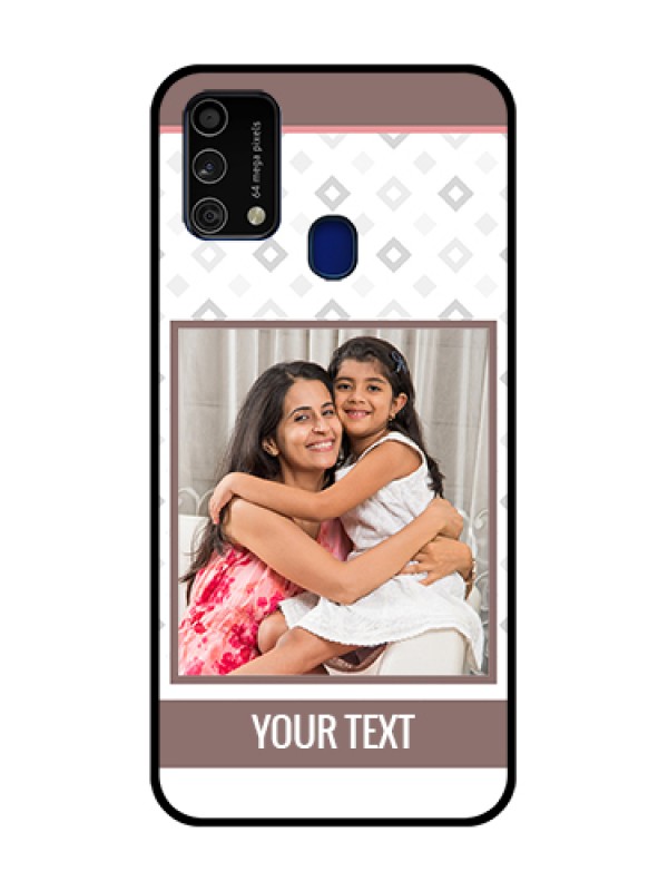 Custom Galaxy F41 Custom Metal Phone Case - Simple Diamond Design