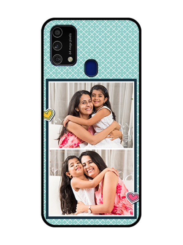 Custom Galaxy F41 Custom Metal Phone Case - 2 Image Holder With Pattern Design