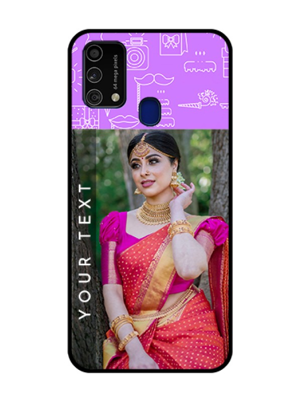 Custom Galaxy F41 Custom Metal Phone Case - Birthday Icons Design