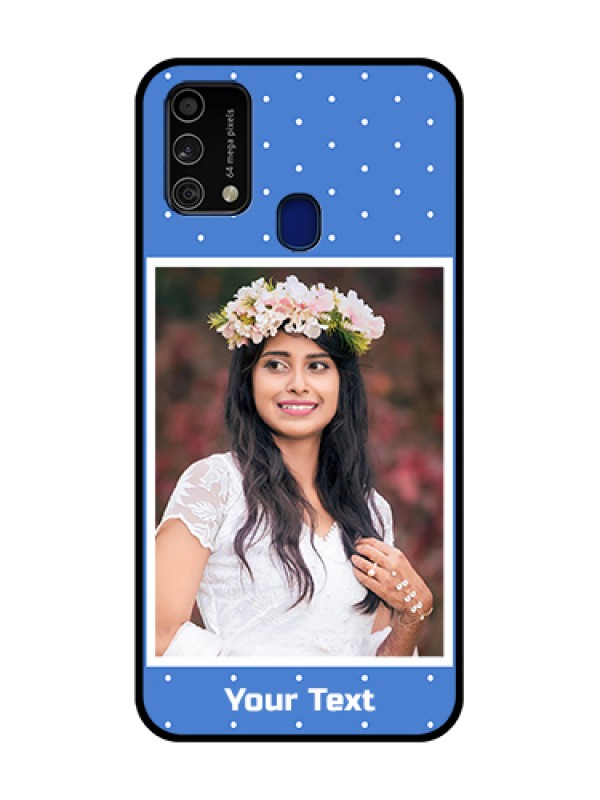 Custom Galaxy F41 Custom Metal Phone Case - Polka Dots Design