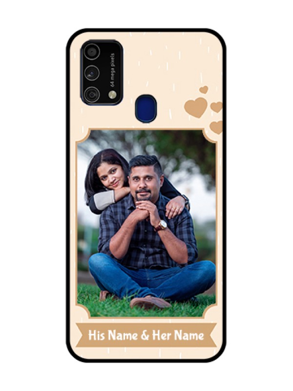 Custom Galaxy F41 Custom Metal Phone Case - With Confetti Love Design