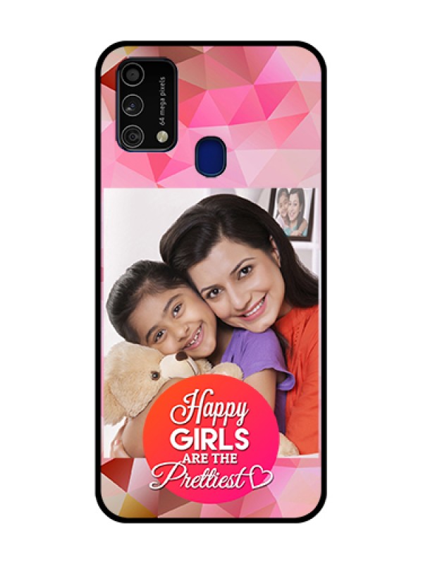 Custom Galaxy F41 Custom Metal Phone Case - Abstract Triangle Design