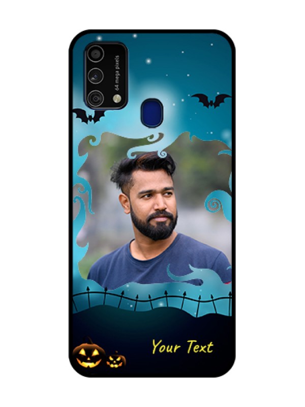 Custom Galaxy F41 Custom Metal Phone Case - Halloween Frame Design