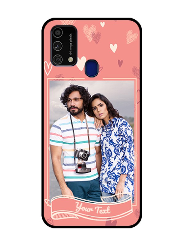 Custom Galaxy F41 Custom Metal Phone Case - Love Doodle Art Design