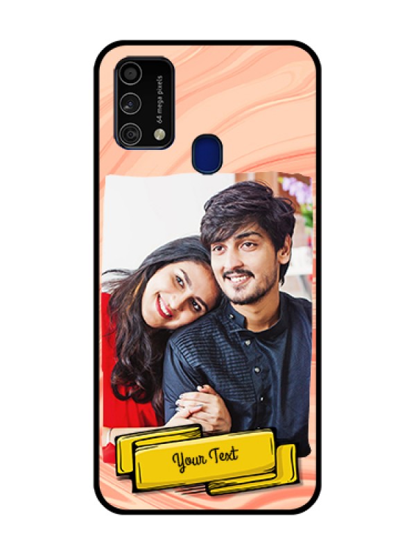 Custom Galaxy F41 Custom Metal Phone Case - Marble Texture Design