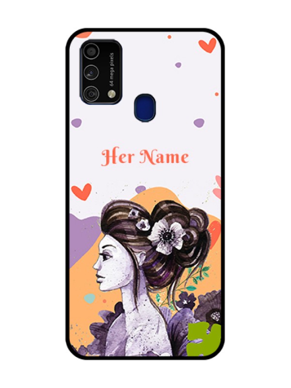 Custom Galaxy F41 Custom Metal Phone Case - Woman And Nature Design