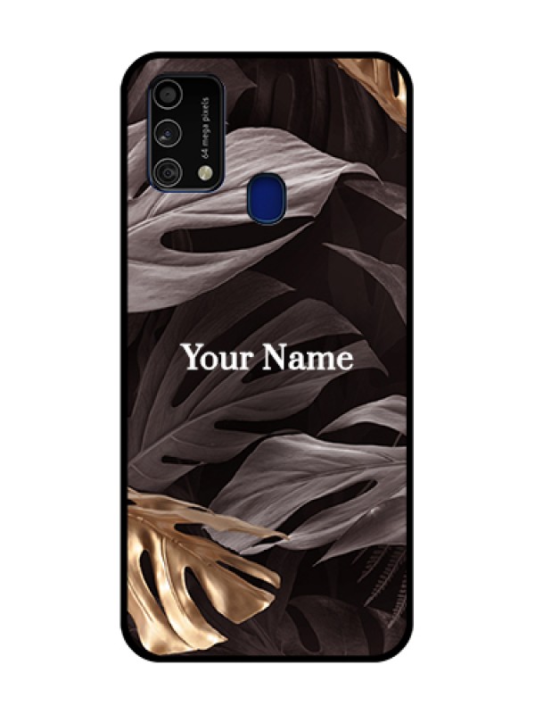 Custom Galaxy F41 Custom Metal Phone Case - Wild Leaves Digital Paint Design