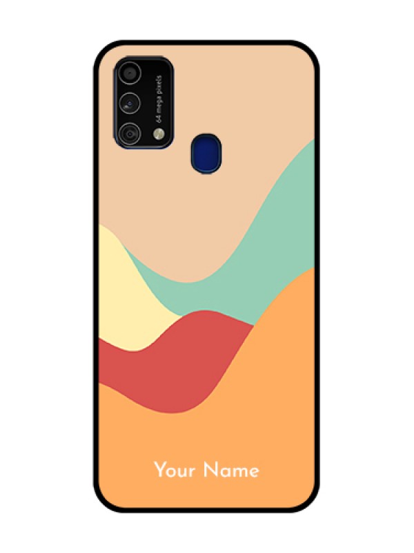 Custom Galaxy F41 Custom Metal Phone Case - Ocean Waves Multi - Colour Design