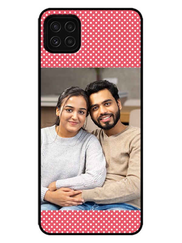 Custom Galaxy F42 5G Custom Metal Phone Case - White Dotted Design