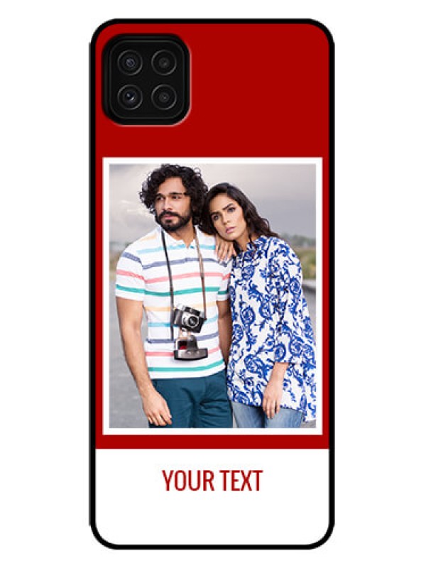 Custom Galaxy F42 5G Custom Metal Phone Case - Red Color Design